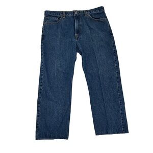 Levi's 505 Mens Size‎ 38X32 Regular Fit Jeans Blue Denim Straight Leg Casual